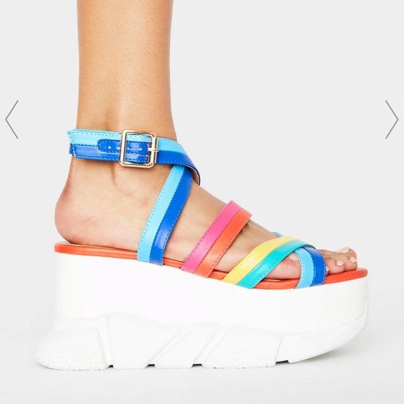 🧿🧿🧿 SOLD 🧿🧿🧿 platform sandals - Picture 2 of 4